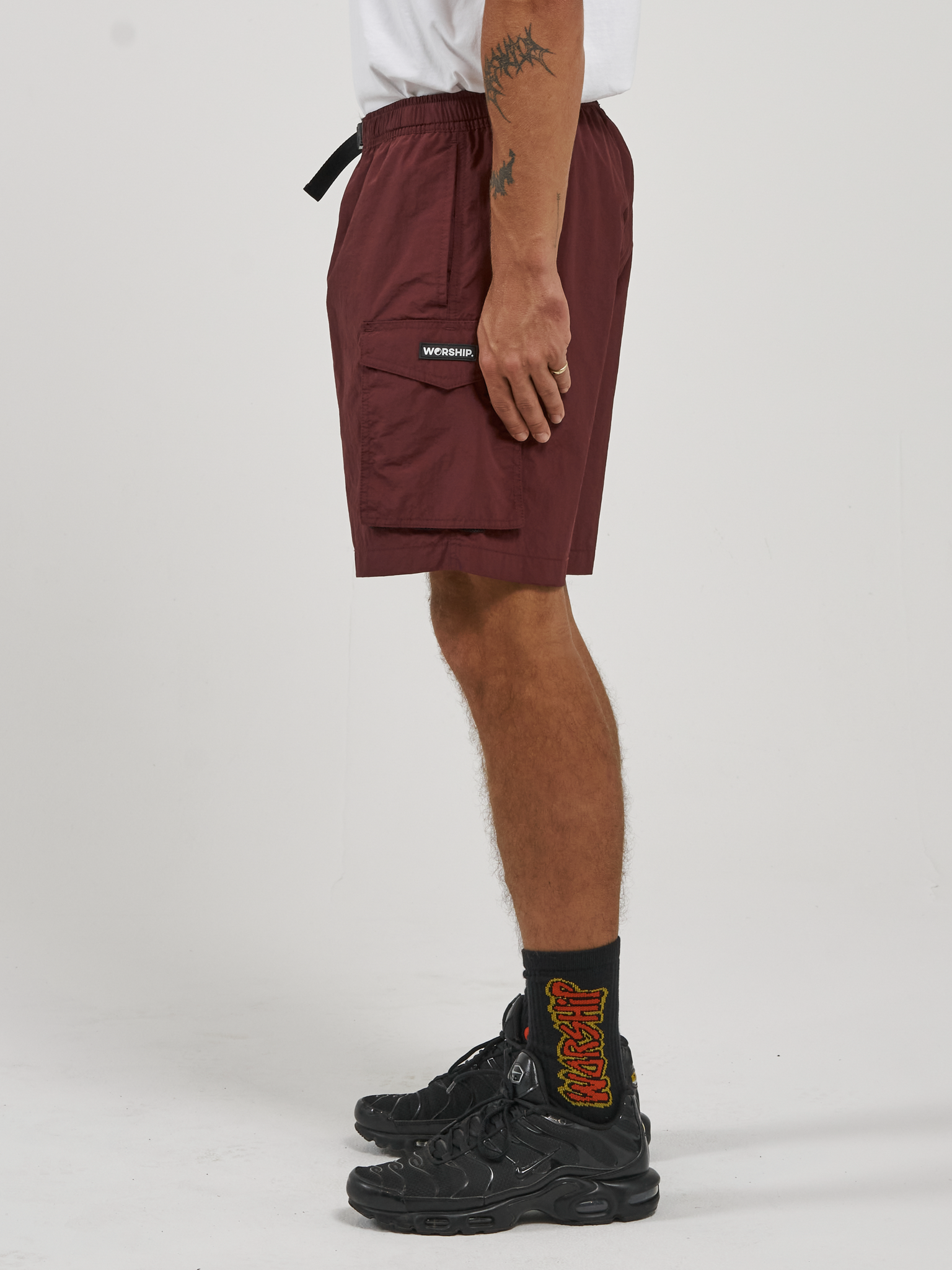 Insanity Nylon Short - Maroon