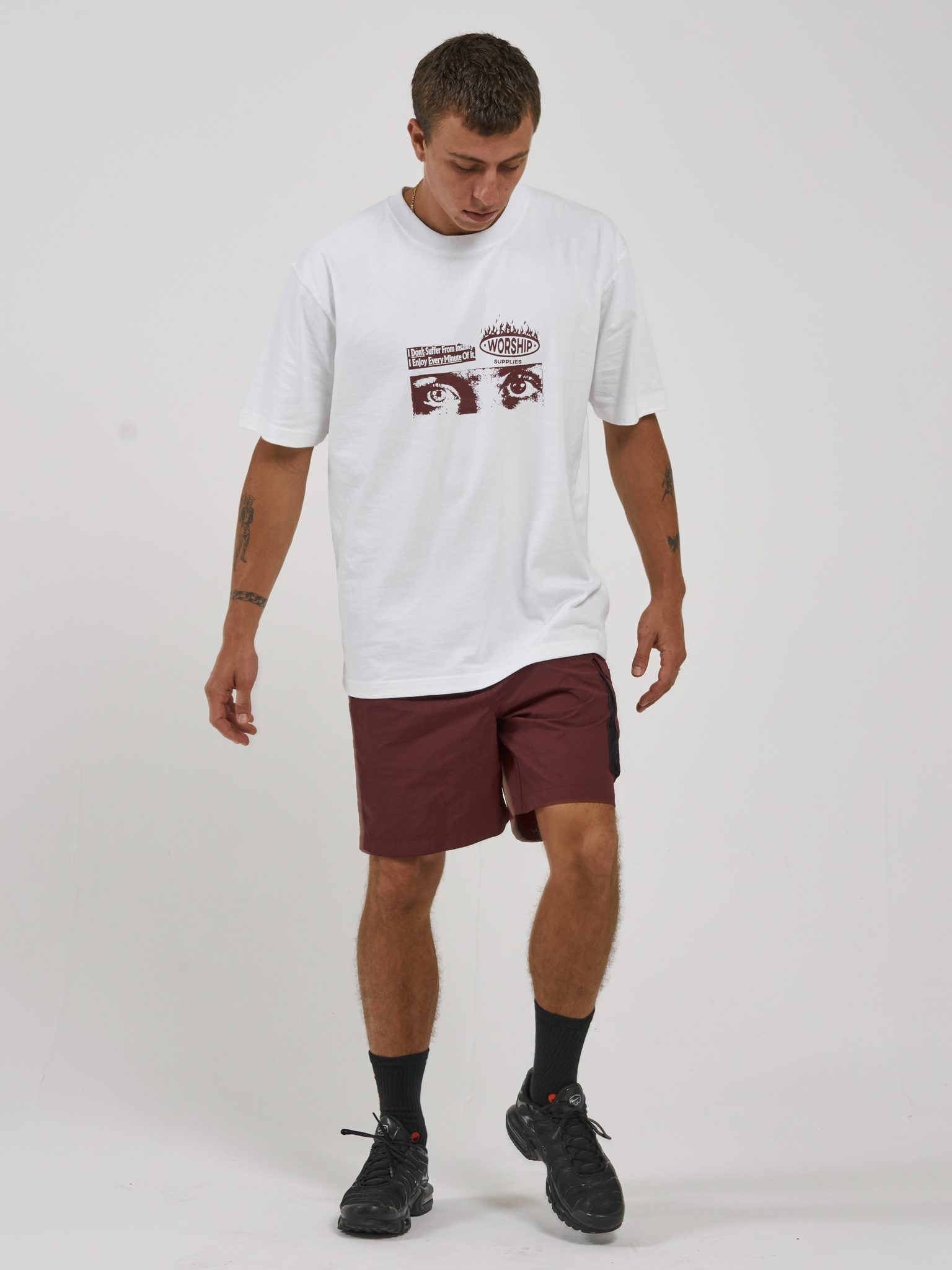 Insanity Nylon Short - Maroon