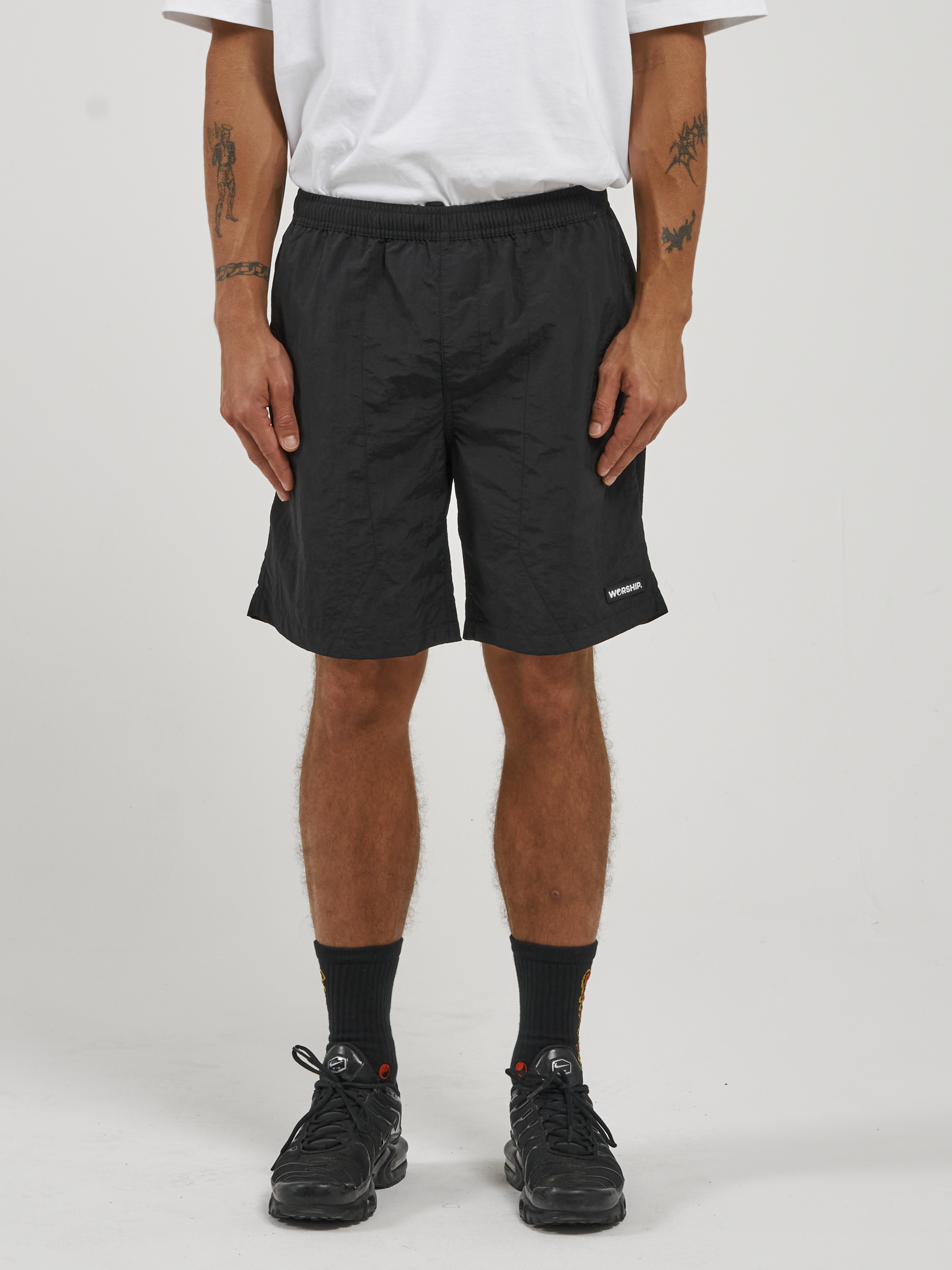 Machine Nylon Short - Worn Black