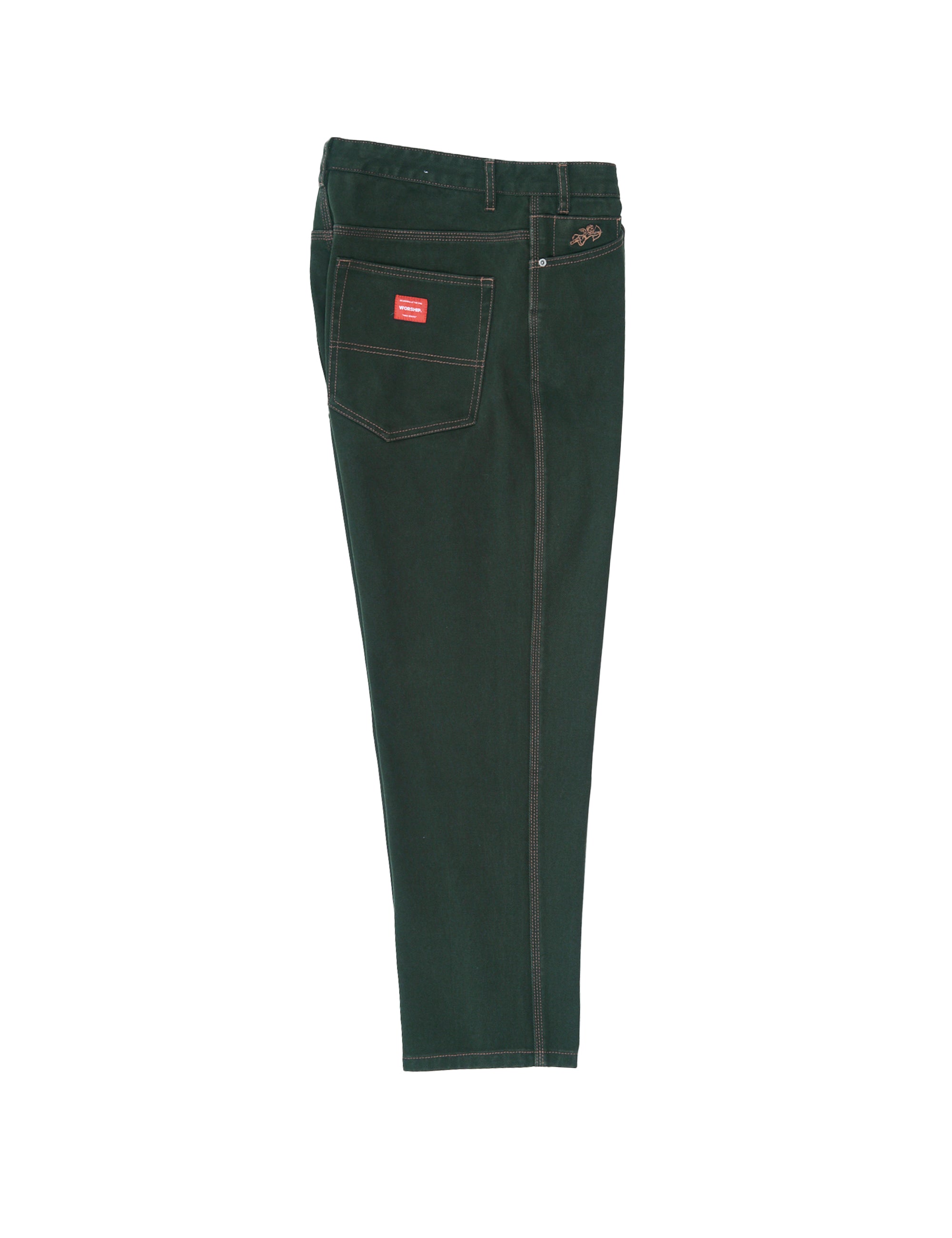 Worship Lounger Jean- Dark Jungle Green