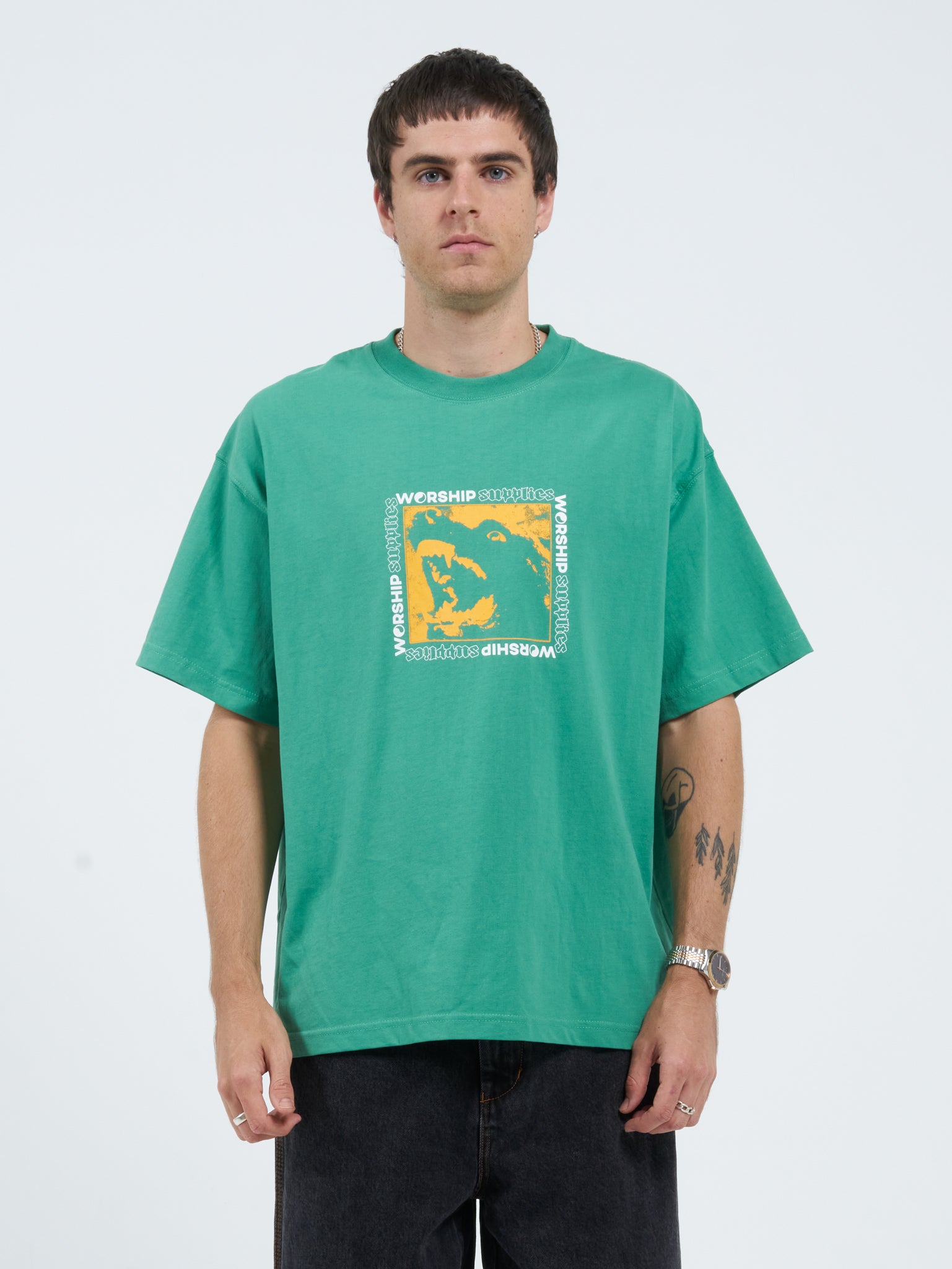 Purebred Tee - Washed Opal Green