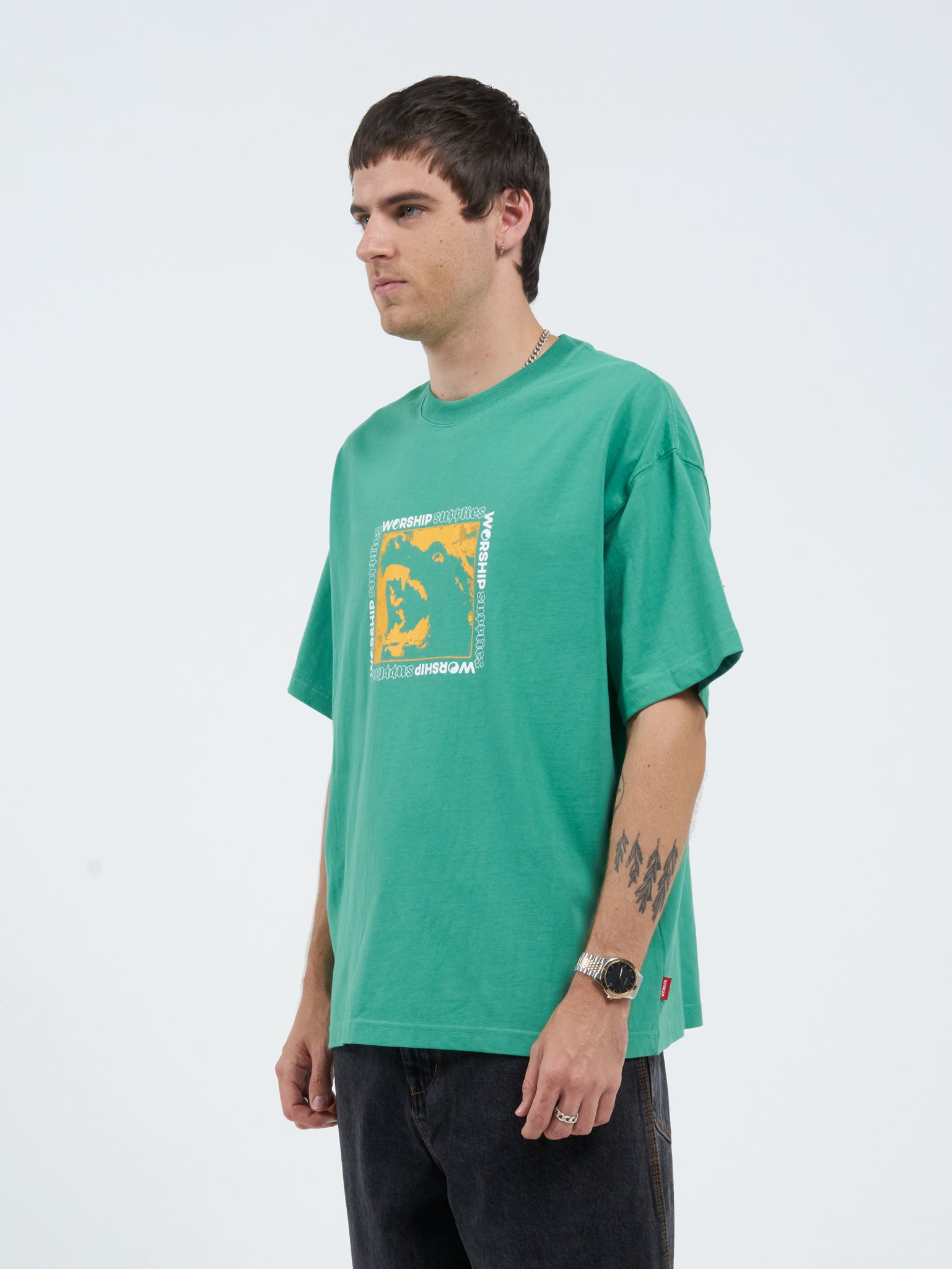 Purebred Tee - Washed Opal Green