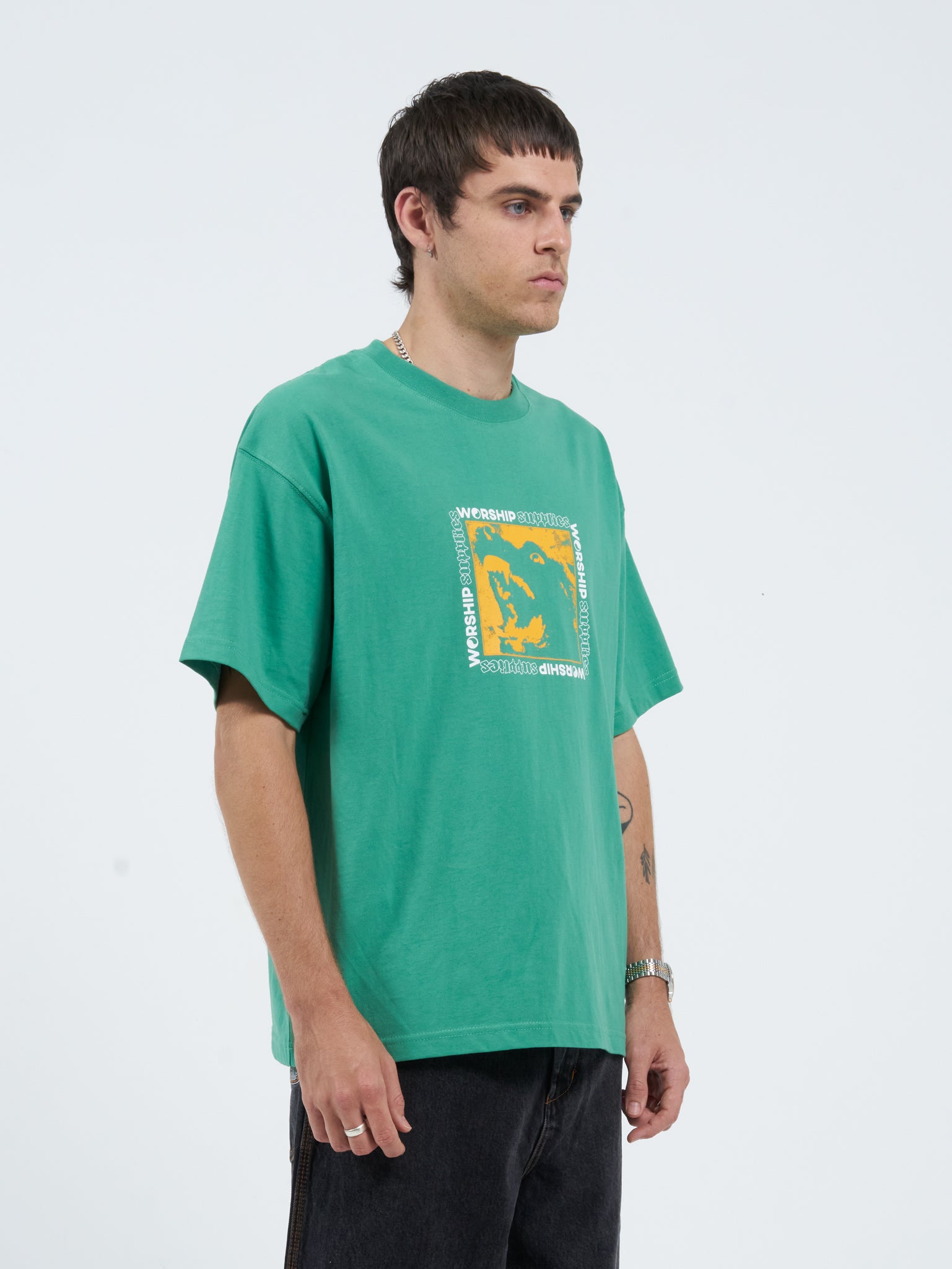 Purebred Tee - Washed Opal Green