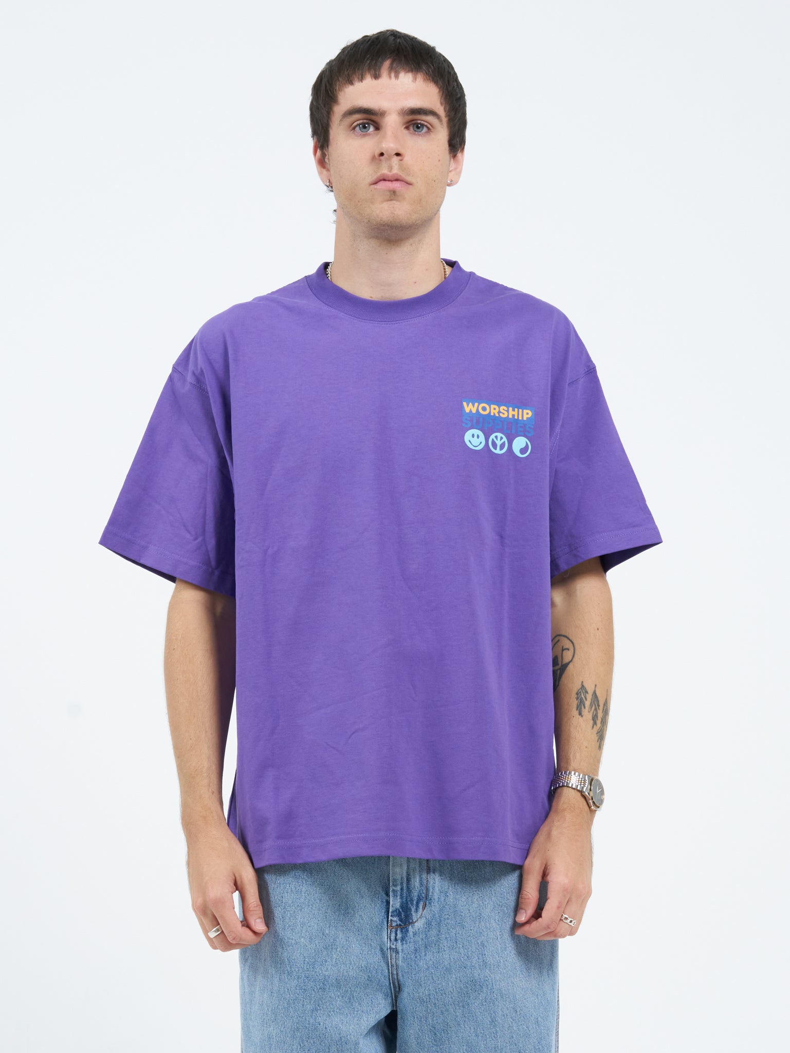 Doberman Oversize Tee - Prism Violet