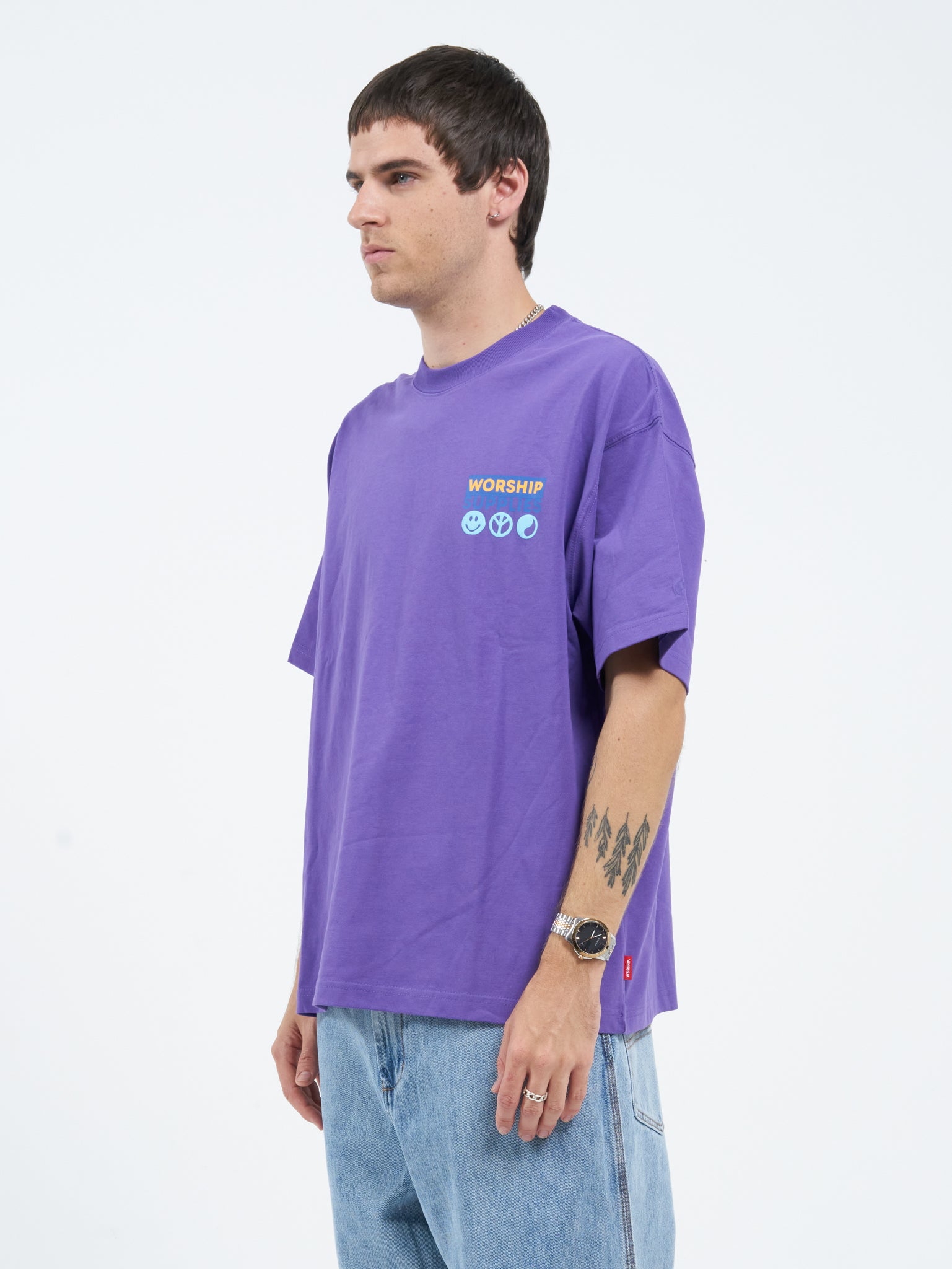 Doberman Oversize Tee - Prism Violet