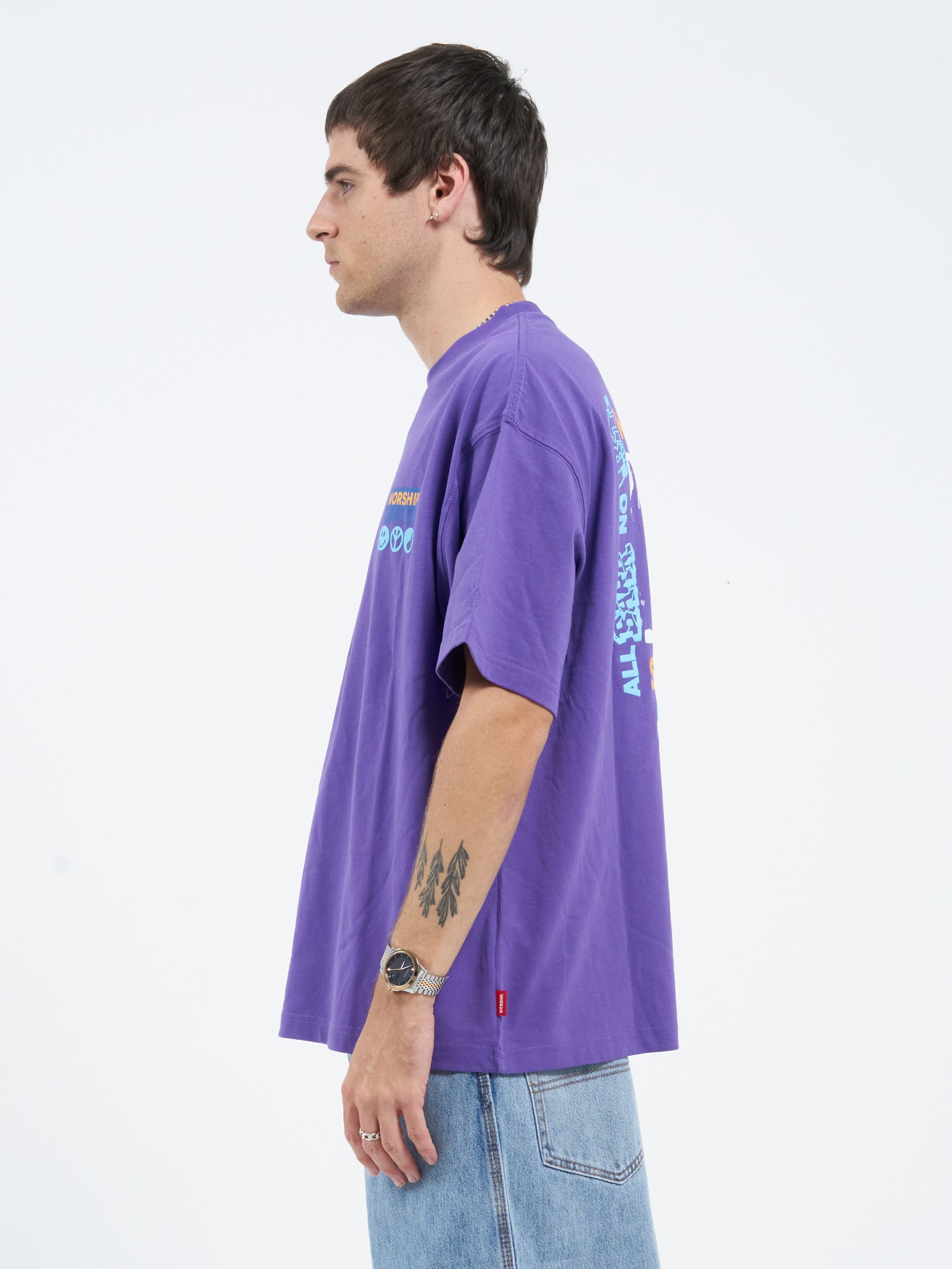 Doberman Oversize Tee - Prism Violet