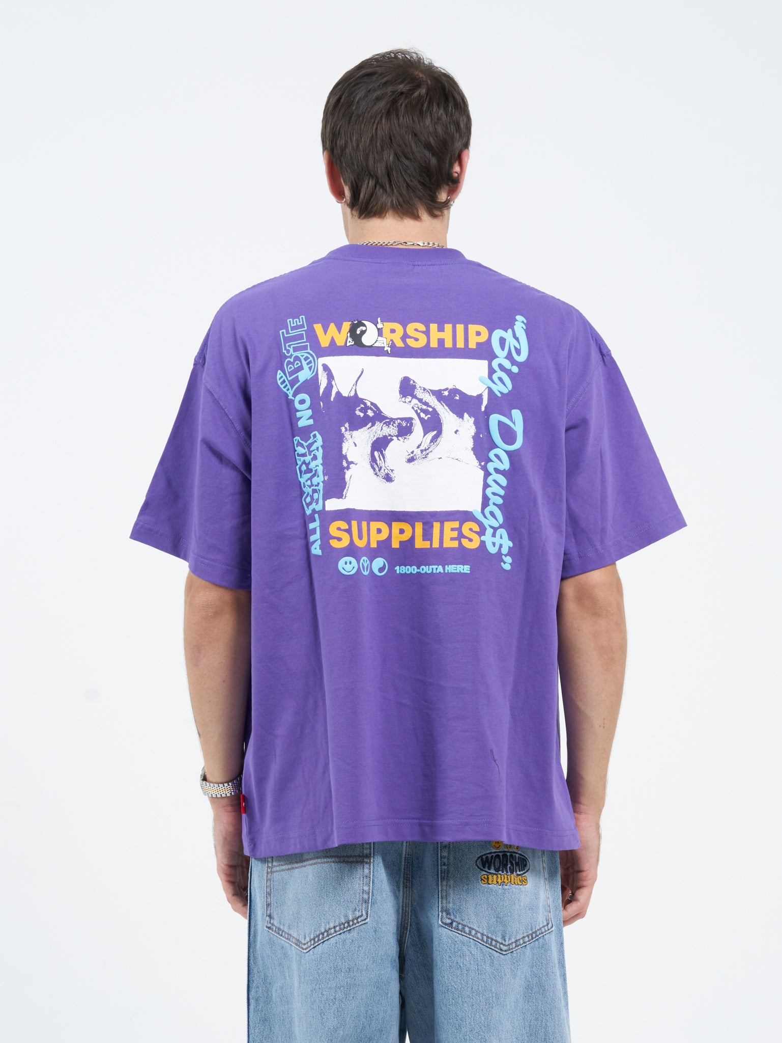 Doberman Oversize Tee - Prism Violet