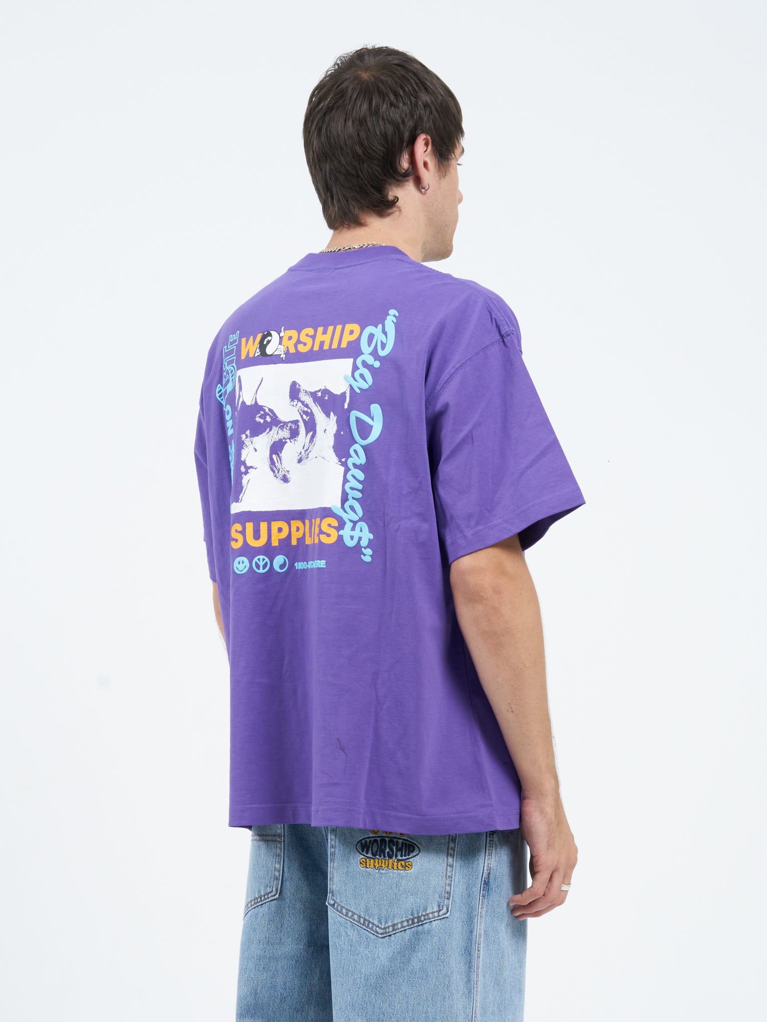 Doberman Oversize Tee - Prism Violet