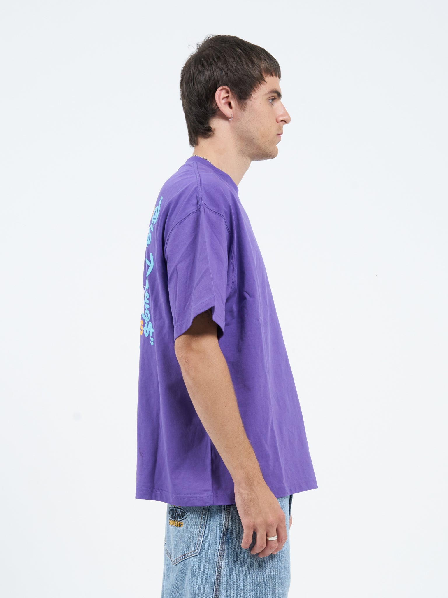 Doberman Oversize Tee - Prism Violet