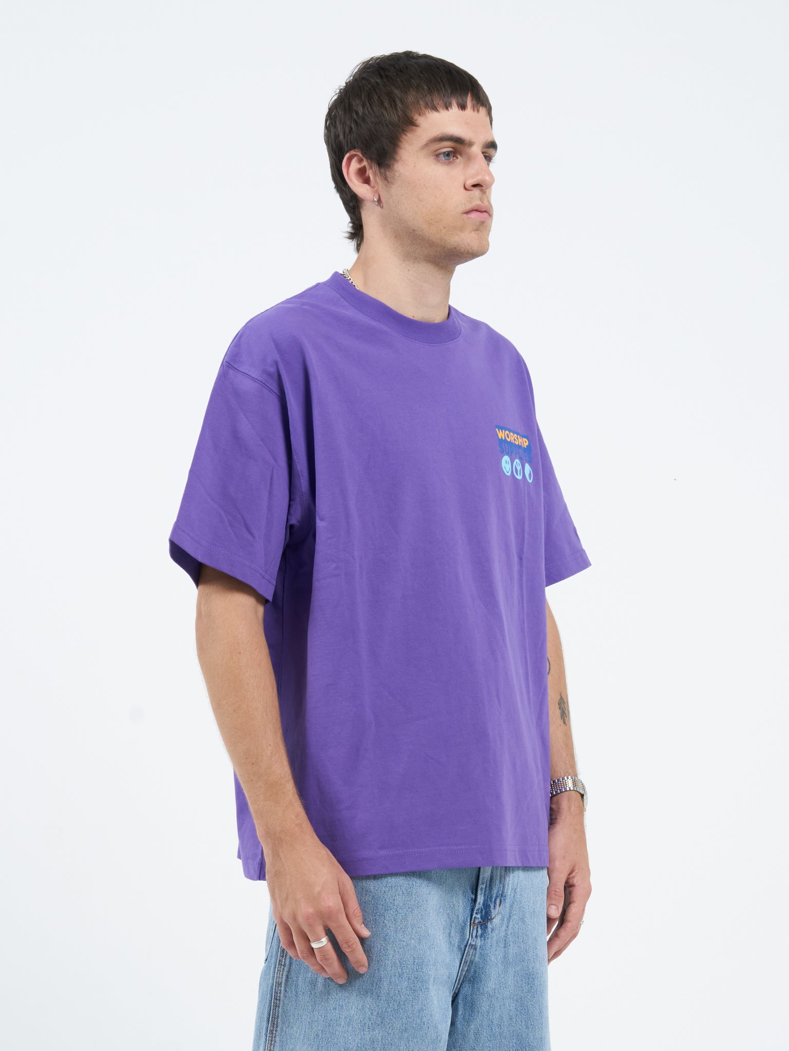 Doberman Oversize Tee - Prism Violet