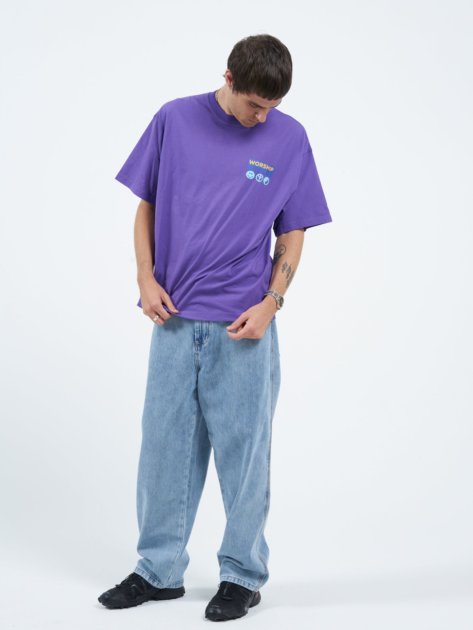 Doberman Oversize Tee - Prism Violet