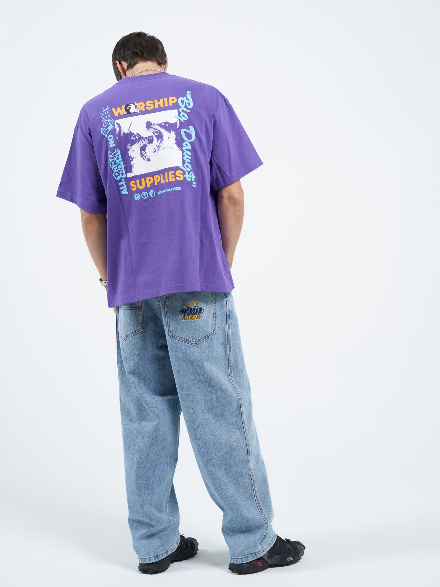 Doberman Oversize Tee - Prism Violet