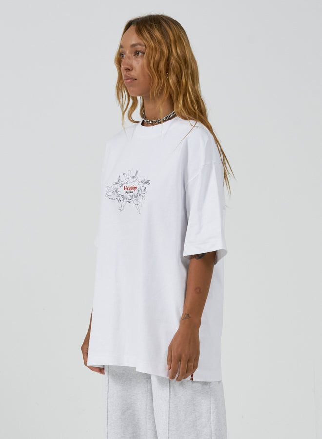 Revolution Oversized Tee - White