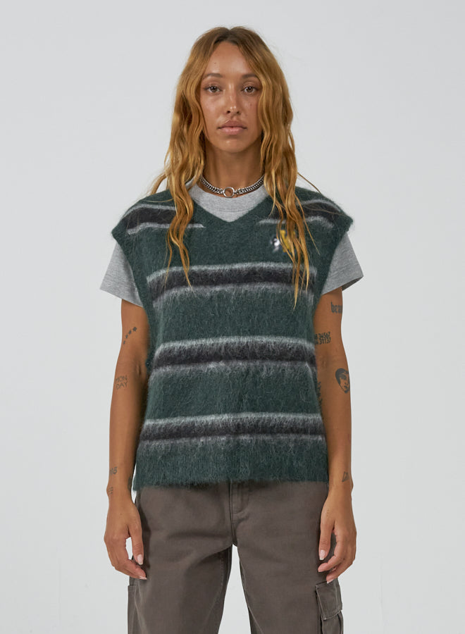 Freshman Fuzz Knit Vest - Green Gables