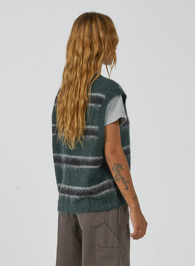 Freshman Fuzz Knit Vest - Green Gables