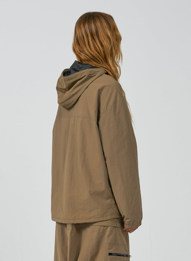 Worship Nylon Pullover Jacket - Stone