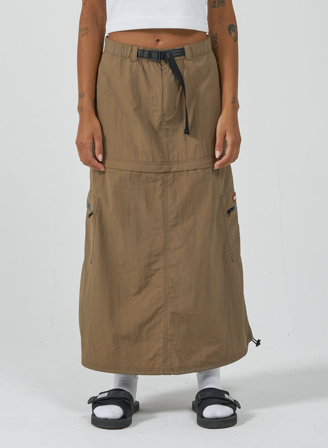 Worship Cargo Maxi Skirt - Stone