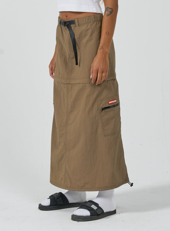 Worship Cargo Maxi Skirt - Stone