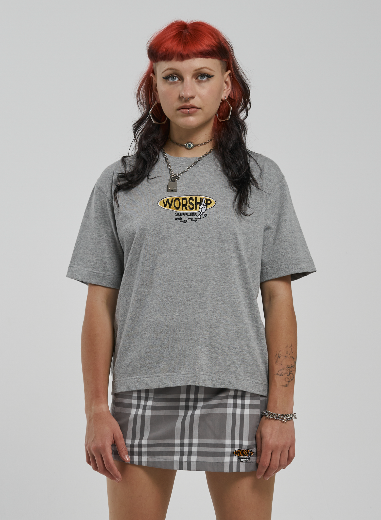 Keep On Truckin Regular Fit Tee - Grey Marle