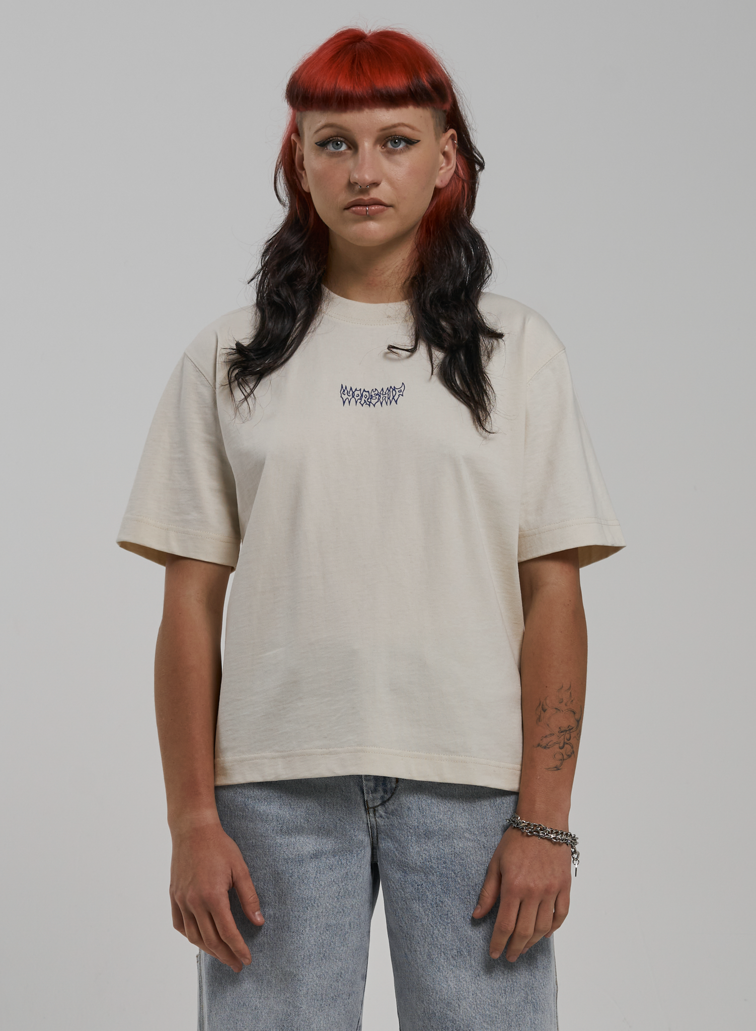 Meancore Regular Fit Tee - Natural